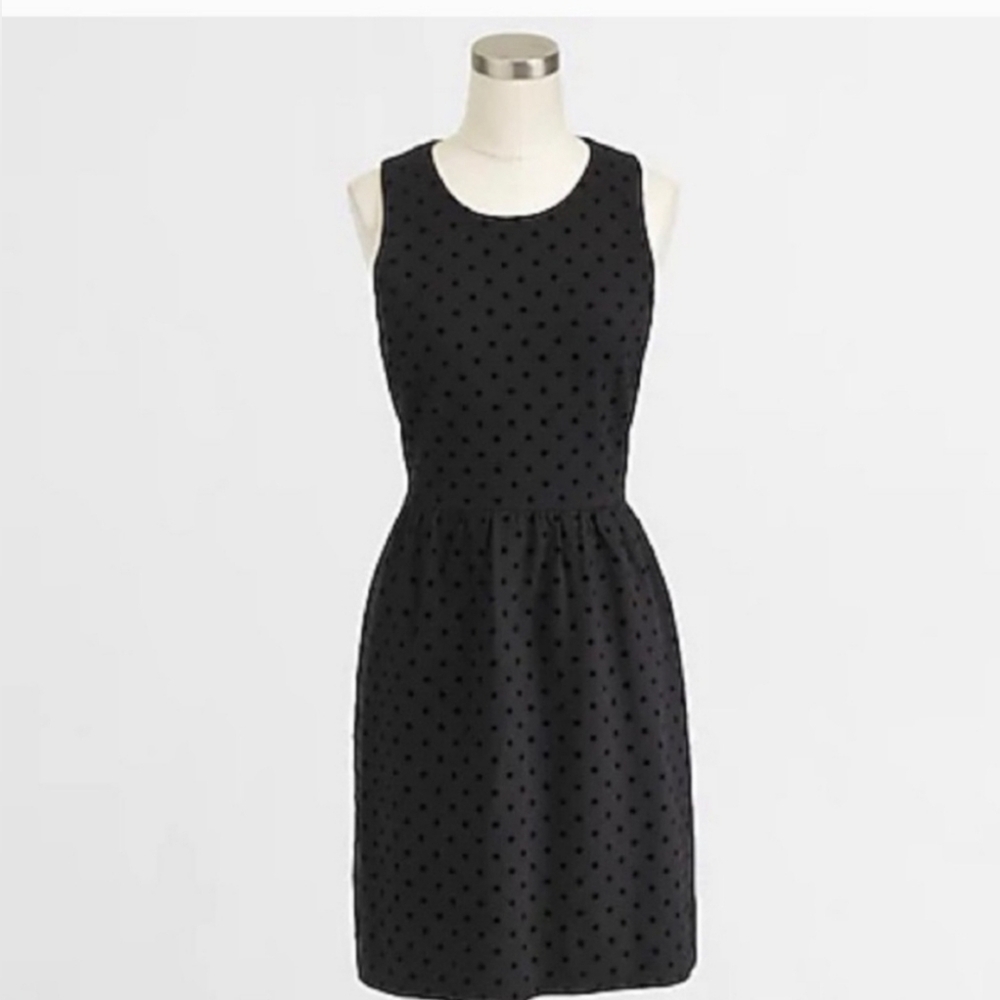 J. Crew Sleeveless Polkadot Dress